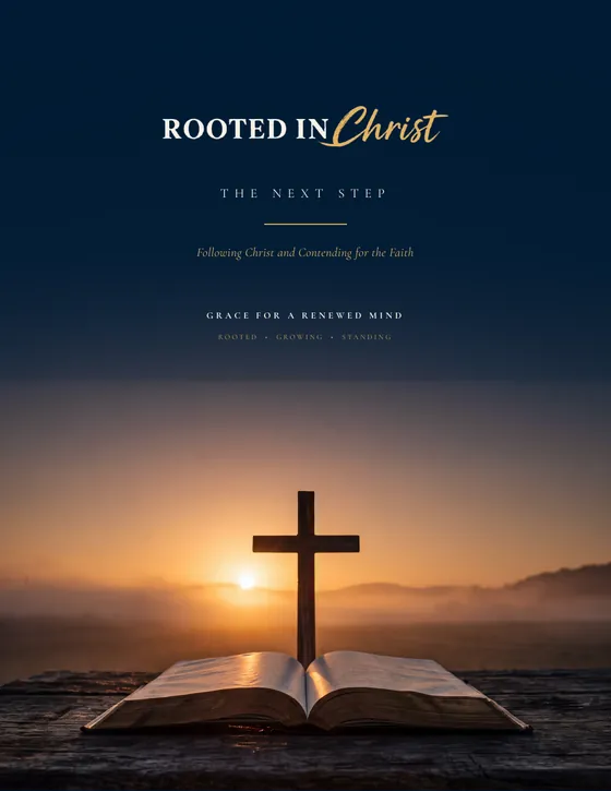 The guide cover: Rooted in Christ, The Next Step